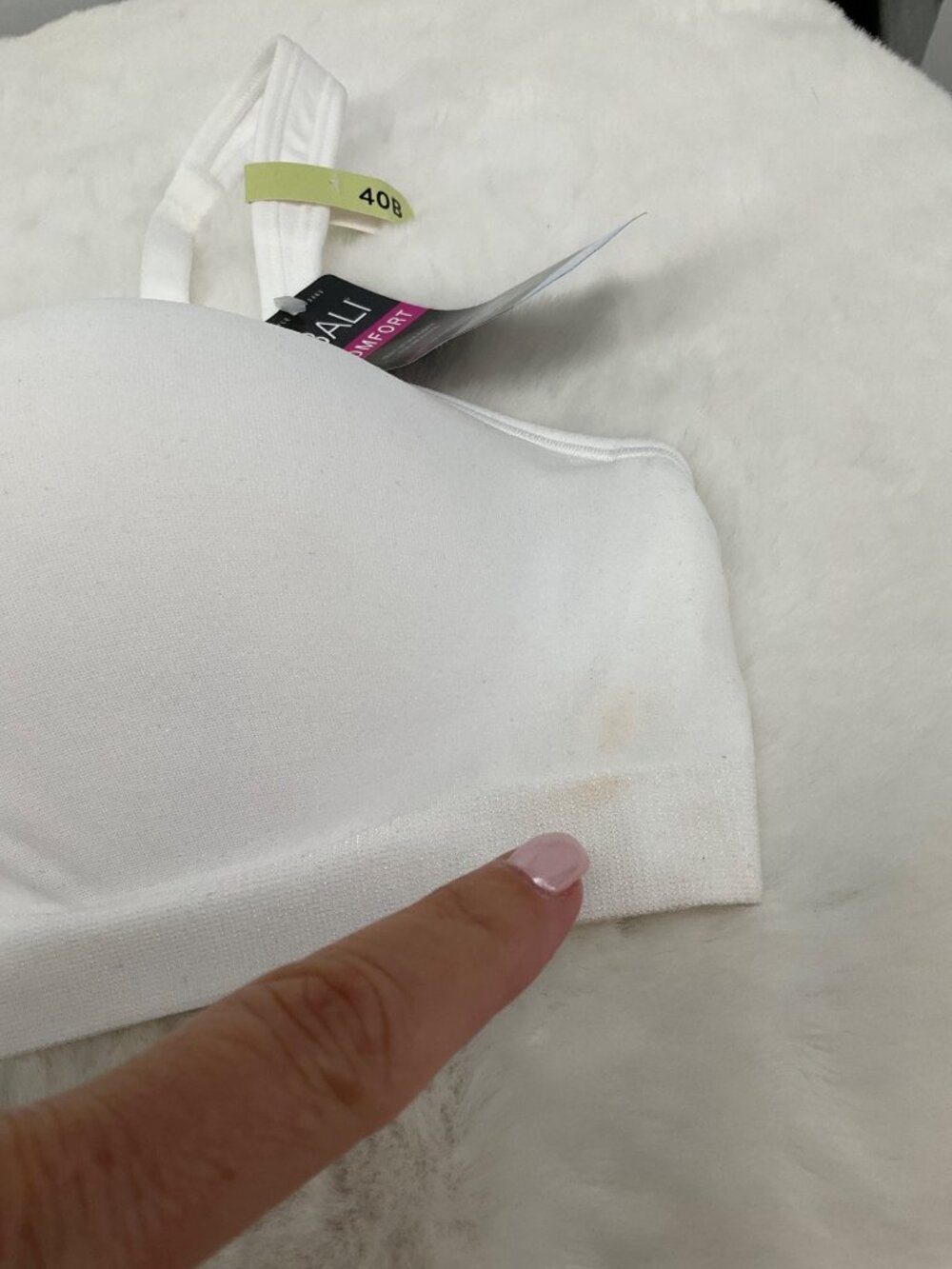 BALI 40B Comfort Revolution Wirefree All Around Support Bra White DF3463 - Picture 4 of 6